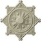 Ekena Millwork Antilles Ceiling Medallion (Fits Canopies up to 6"), Hand-Painted Clear Yellow, 38 1/4"OD x 1 1/2"P CM38ANCYF - alternate 1